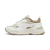 PUMA Cassia Damen-Sneaker, Warmweiß Desert Dust Oak Branch Gold Beige, 38 EU