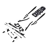 GTFRUQAS RC Ersatzteile Für SCX10 I II 90046 90047 1/10 RC Crawler CarAxle Metall Für Twin I-Beam 2WD Pre-Runner Suspension Conversion Kit Upgrade Teil(Black)