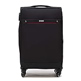 ADITAM ZHANGQIANG Leichte, für die Kabine zugelassene Reisetasche, Koffer, Trolley, Handgepäck, Schwarz/Braun/Lila (Color : Black, Size : 37 * 20 * 51cm(20)) Double The Comfort