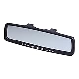 Auto Innenspiegel Rückspiegel,MoreChioce Weitwinkel Auto Rückspiegel Panorama Blendschutz Auto Rückspiegel Gebogener Spiegel mit Verstellbarem Clip für Auto SUV LKW, 270mm x 80mm Schwarz