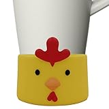 demaxiyad Kaffeepads aus Silikon, Tier-Tassenhalter aus Silikon – Isolierhüllen für Glasflaschen, für Kaffee, Bar, Urlaub, Tee, Getränke