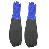 HOMOCONO 1 Paar Extra Lange Wasserdichte Handschuhe, Fischreinigungshandschuhe, Angelzubehör, Gartenhandschuhe, Metzgerhandschuhe, Lange Geschirrspülhandschuhe, Langer Handschuh,