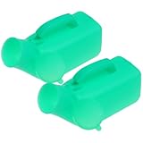 VALICLUD 2 Stück Dicke Langlebige Tragbare Urinflaschen mit Deckel Kunststoff Urinal für Männer Ergonomisches Design Praktisches Urinbehälter für Haushalt und Unterwegs Zufällige Farbe