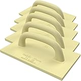Kronen Hansa 5 x Reibfix-Krone PU-Reibebrett für Maurer und Fliesenleger (Kunststoffreibebrett zum Glätten, Reiben und Ausgleichen von Putzen, lange Lebensdauer, Stärke 15 mm, 280 x 140 mm)