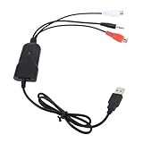 USB-Tonaufnahme, Kassetten-zu-MP3-Konverter, Audio-Grabber mit Bearbeitungssoftware, vielseitige Konnektivität, geringer Stromverbrauch, mit 3,5-mm- und AV-Schnittstelle