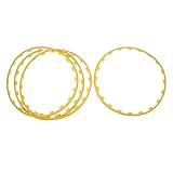 Lazmin112 Rad Randschutzstreifenring, Einfache Installation 4PCS Rad Randschutzring für Modell Y. (Yellow)
