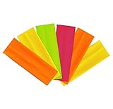 HiFEN® 6 Stück Damen Yoga-Stirnbänder, dehnbar, elastisch, für Fitnessstudio, Fitness, Sport, Schweißband, 7 cm, verschiedene Farben