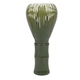 Orolotay Traditioneller Matcha-Schneebesen, Wiederverwendbar, PP-Harz, Matcha-Schneebesen, Chasen, Spülmaschinenfest, Matcha-Rührer, Matcha, Grüner Tee, Grün