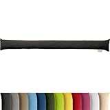 REDBEST Zugluftstopper - Türstopper - Windstopper - Luftzugstopper - Windschutz - für Fenster und Türen Serie Seattle - Premium-Qualität - mit Beschwerung - anthrazit Größe 150x10 cm