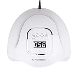 Grundig Nageltrockner – 230 V – 45 LED – Nageltrockner für Gel-Nagellack – Digitalanzeige – 4 Positionen, Weiß