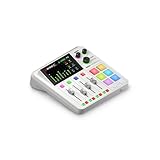 RØDE RØDECaster Duo Kompakte All-in-One Audio Produktionslösung für Podcasting, Streaming, Musikproduktion und Content-Erstellung (Weiß)