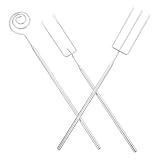 DIYEAH Edelstahl Fondue Gabelset Rostfrei Spülmaschinenfest Vielseitig für Schokolade Käse Hot Pot Obst Gemüse Küchen Dipping Forks Praktische Küchenutensilien