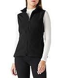 Outdoor Ventures Fleece Weste für Damen,Weich Ärmellos Jacke mit Reißverschlusstaschen, Sport Laufweste Frühling Herbst Fleeceweste Frauen Schwarz XL/44