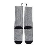 Vesdrtyr Heizsocken, Warme Elektrische Socken, USB-Aufladung, Lange Skisocken, Winterheizsocken für Herren und Damen,
