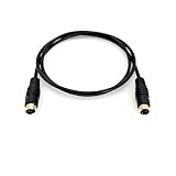 JZK 1m 4-poliges S-Videokabel Stecker auf Stecker SVHS 4 pin S-Videokabel, vergoldet, 4P TV-AV-Anschluss, S-VHS-Kabel für Fernseher, HDTV, DVD, Videorecorder, Camcorder, Spielekonsole