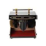 TABODD 60W Vollautomatischer Schuhputzer, Automatische Schuhputzmaschine Schuhputzautomat Polierer Schuhbürste Elektrisch Reinigungsbürste mit 2 Bürsten Ausgestattet, 1200U/min