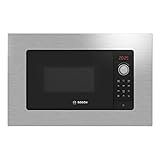 Bosch BEL623MS3, Einbau-Mikrowelle, automatische Kochprogramme, rote LED-Anzeige, Öffnung links seitlich, Grill, LED-Beleuchtung, Stahl