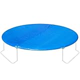 Ultrasport Trampolinabdeckung, passgenau für Trampolin Größe 430 cm, einfach zu mit sicherer konstruktion, UV und witterungsbeständig, robust, wasserdicht und stabil, starke PVC Folie, Farbe: Blau