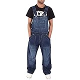 Mymyguoe Jeans Arbeitshose Herren Cargo Hosenanzug Arbeitsoverall Loose Fit Jeanslatzhosen Arbeitshosen Latzhose Denim Latzhosen Overalls Retro Jumpsuit Loose Hosenanzug Jeanslatzhose