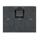 Vicco Küchenblock R-Line, Beton/Anthrazit, 180 cm ohne Arbeitsplatte