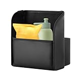 Vmiorzq Auto-Konsolen und Organizer, wasserdichter Caddy Korb | Multifunktionales kompaktes Tablett für Fahrzeuginnenraum, Mittelkonsole