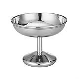 Edelstahl-Dessertschalen für Eis, Vanillepudding, Joghurt, Obst für – elegante Servierbecher für Zuhause, Picknick, Camping, Geburtstagsfeiern (10 x 10 cm) (D)
