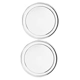 Homoyoyo 2 Stück Blatt Pizzateller Pizza-backblech Pizzablech Pizzapfanne Mit Antihaftbeschichtung Keksformen Zum Backen Rundes Ofenblech Pizzapfannen Silver Aluminium