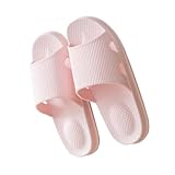 LIFKOME 1Paar Hausschuhe Für Damen Antirutsch Badezimmerschuhe Bequeme Sommer Sandalen Indoor Outdoor Wohlfühlschuhe Für Zuhause