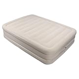 80 Zoll Tragbares Aufblasbares Bett, Aufblasbare Luftmatratze aus Dickem, Beflocktem PVC mit Integrierter Pumpe und Aufbewahrungstasche für Camping zu Hause Im Freien, Ruhige