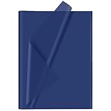 CHRORINE Seidenpapier, 60 Blatt, Marineblau, Kunst, Geschenkverpackung, Seidenpapier, Großpackung für Bastelarbeiten, Dekoration, Geburtstag, Urlaub, Jungenparty (50,8 x 36,8 cm)