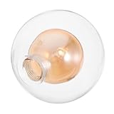 Gatuida Deckenlampe Robuster Lampenschirm Deckenleuchte Stilvolle Lichtabdeckung schlafzimmerlampe Lampenschirm ersetzen Austausch des Klarglasschirms Glastrobe für Brennelaterne