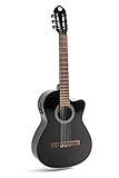 JUAN MIGUEL NAVARREZ Konzertgitarre special elektro dark moon 4/4 schwarz