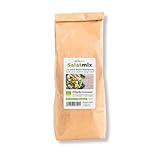 Keimgrün - Bio Sprossenmix Salat - 500g Saatgut-Mix aus Rettich, Mungobohnen, Radieschen und Linsen - Regelmäßig überprüfte Keimfähigkeit - Zum ergiebigen Anbau im Sprossenglas