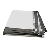 Strapazierfähige transparente Abdeckplane, wasserdicht, 0,1 m dicke PE-Folie, UV-beständig, Anti-Aging, vielseitige Zeltplane für Regenschutz und Isolierung
