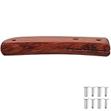 NUOBESTY Holz Messergriff Ersatzgriff für Küchenmesser Massivholz mit Befestigungsschrauben Robust und Glatt für Reparatur von Hackmesser und Kochmesser
