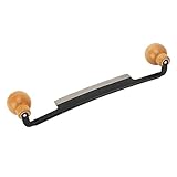 Gerades Ziehmesser Ziehrasur Holzbearbeitungswerkzeug Doppelter Rutschfester Holzgriff Prägnante Wolframstahlklinge Ziehrasurmesser Entrindungshandwerkzeug