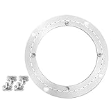 YUEKOPOU Runde Tischplatte Glas, Hardware Aluminum Heavy Duty Rotating Turntable Bearing Table Base Round Swivel Plate Hardware for Glass Granite Or Dining Table, Turntable Base(50cm)