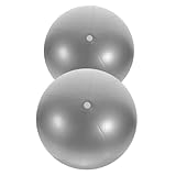 FRCOLOR 2St Yoga-Ball Armtraining Balanceball Pilates-Ball Pilatesball Kleiner Biegeball Übung professioneller Yogaball Gymnastikball für den täglichen Gebrauch PVC Silver