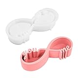 Silikonform Herz für Das Modellieren von Gipsverband,Silikon Gießformen für Gipskerzensockel,Giessformen Silikon für Hochzeiten, Muttertag und Valentinstag Kerze Kerzenhalter Form