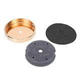 ANDRESLAD Metall Lampenfuß Goldfarben Stabiles Lampen Chassis Basis für Schreibtischlampen Hochwertige Metallplatte für Innenbereich Einfach zu Montierendes Lampen Zubehör Langlebig und