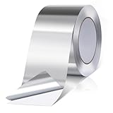 AiQInu Aluminium Klebeband,75mmx50m Aluband Selbstklebend,Aluminium Dichtband Band zum Reperaturband Alu Klebeband Hitzebeständig Aluminiumklebeband