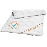 sleepling Ultra leichte Sommerdecke 155x220 cm, Sommer Bettdecke leicht, dünne Sommerbettdecke aus 100% Mikrofaser, Ökotex 100, waschbar 60 Grad