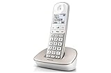 Philips XL4901S DECT-Komforttelefon – Schnurloses Telefon mit Mobilteil – Große Tasten - Lautstärkeregelung - Hörgerätekompatibilität - Festnetztelefon - Weiß
