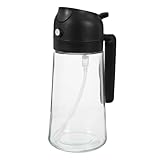 Gadpiparty Glas Nachfüllbare Öl Sprühflasche für Küche Öl Gewürzspray Ergonomisch Transparent für Olivenöl Sojasoße Essig Küchenhelfer