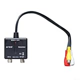 Honseadek AV zu RF Modulator, M03 NTSC Ausgang CH3 K VHF-Frequenzsteuerung, PLL Phase Lock Loop Koaxialwandler, für Fernsehsysteme