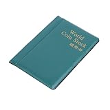 Münzalbum mit 120 Taschen, Gedenkalbum, Reisestempel, Sammler, Münzen, Notizen, Sammelpapier, Sammelbuch, Geschenke, Display grün