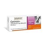 Cetirizin-ratiopharm bei Allergien: Lindert allergische Symptome bei Heuschnupfen, ganzjährigem Schnupfen und Nesselsucht 20 Tabletten