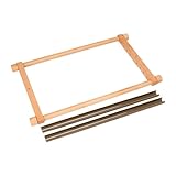 HHRJNUST 1 Kreuzstichrahmen Holz Stickgestell Tapisserie Rahmen Quilt Spannrahmen Aus Holz Platzsparend Und Lange für Bastelwerkstatt Heimarbeiten Hobb