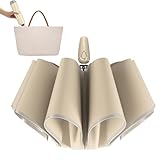 Generisch Regenschirm im Freien, Sonnenschirm - Parasol Regenschirm mit reflektierenden Gurten,Leichtes Accessoires im Freien, automatisches Sonnenschutzwerkzeug zum Campen, Wandern, Angeln