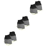 ifundom 3 Paare wasserdichte Sandfeste Schuhabdeckung Für Wanderschuhe Beinmanschetten Für Männer Schneegader Gaicher Für Trailrunning Wandern Leicht Zubehör Schwarz Gingham Aus Silikon